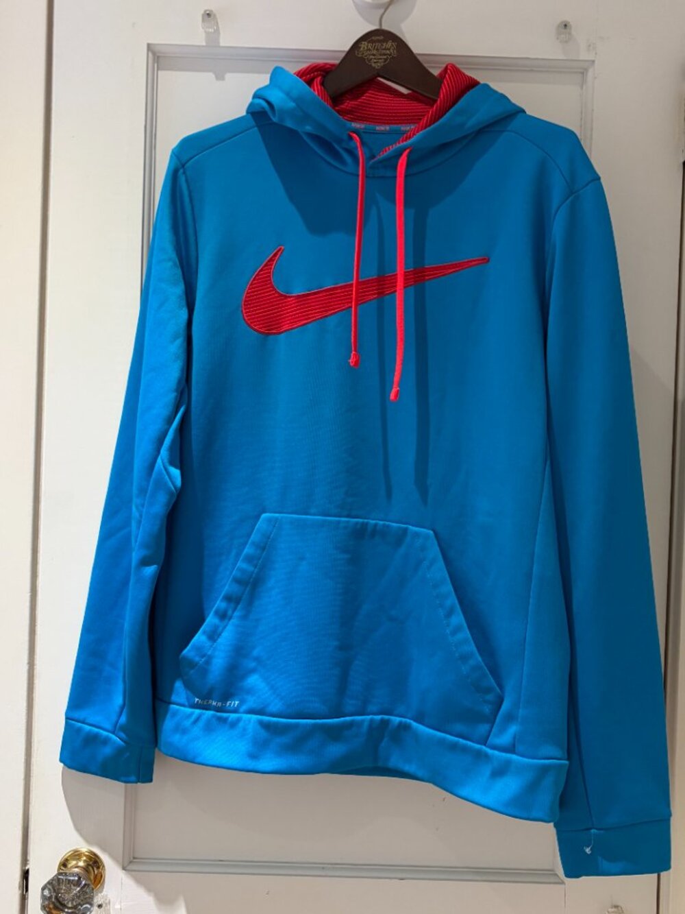 Nike Men's Dri-FIT Therma Fleece Training Hoodie size Medium Applique Swoosh - Picture 2 of 9